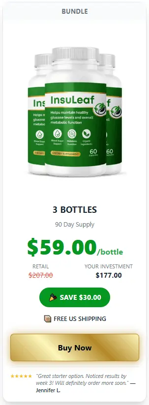 Buy InsuLeaf 3 Bottle